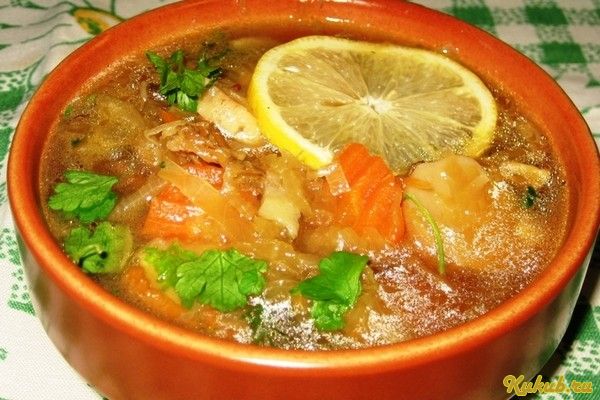 куриная, солянка, белыми