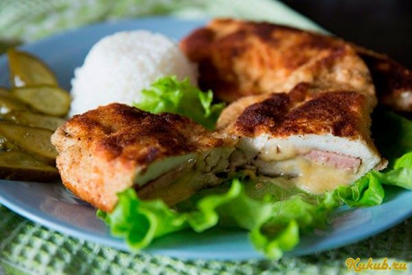 куриный, шницель, кордон, пищевой