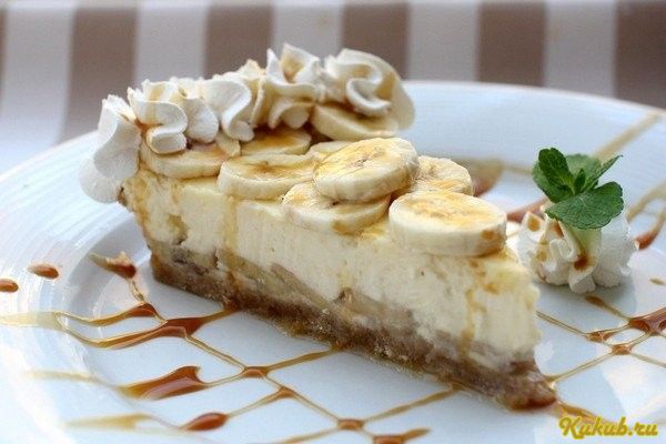 легкий, бананово-творожный, десерт, творог