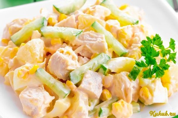 легкий, куриный, салат легкий, куриный, салат