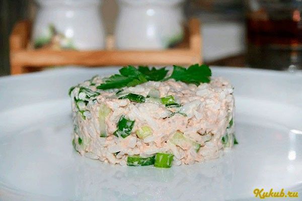 легкий, салат, горбушей легкий, салат, горбушей