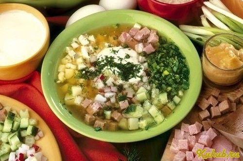 мясная, окрошка