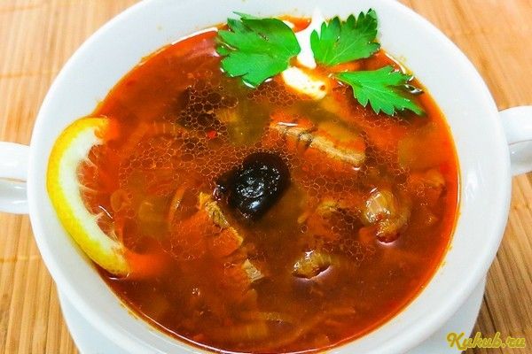 мясная, солянка, свинина