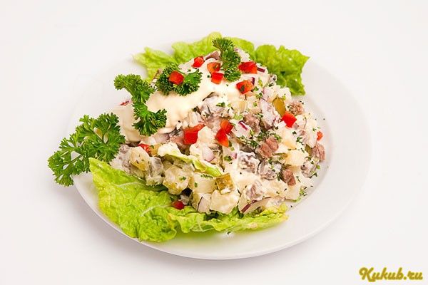 мясной, салат-ассорти мясной, салат-ассорти