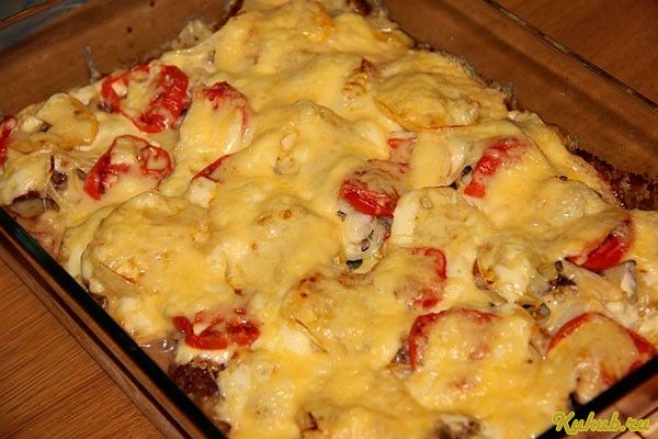 мясо, по-французски, картофелем, свинина, маринад