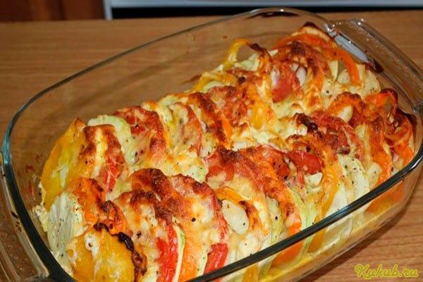 мясо, запеченное, помидорами