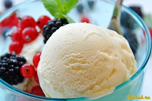 мороженое, сливках