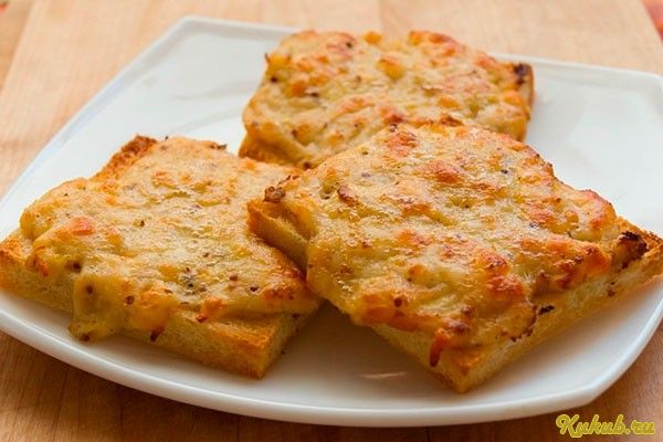 необыкновенные, гренки, сыром, жир