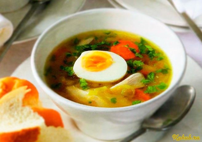 несложный, куриный, яйцом несложный, куриный, яйцом