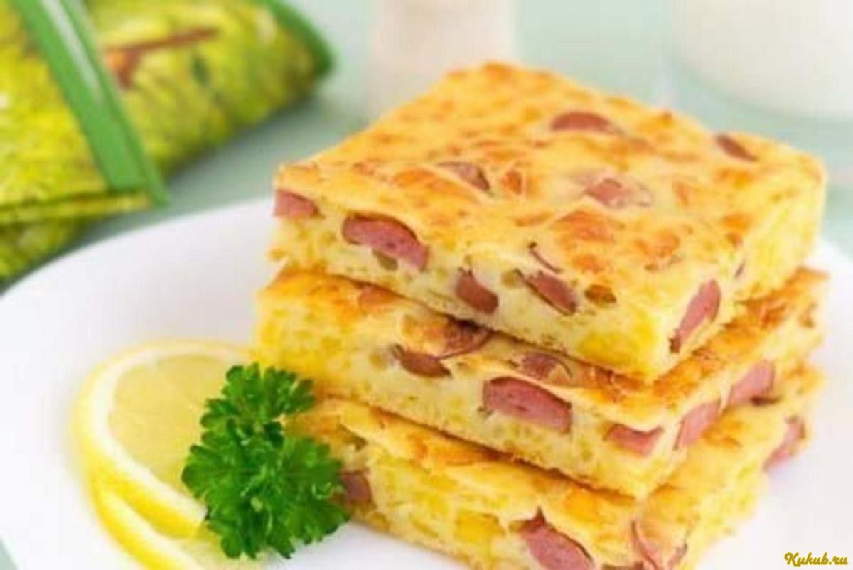 несложный, пирог, сыром