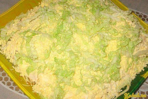 несложный, салат, лебединый, капуста, маринад