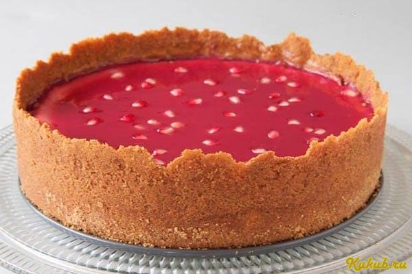 нежный, гранатовый, чизкейк