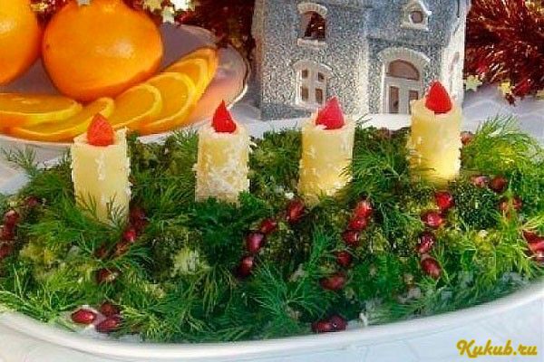 новогодний, салат