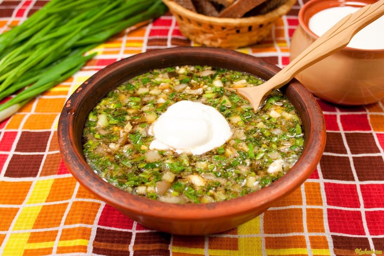 окрошка, мясная, квасе