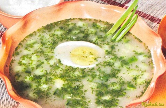 окрошка, фруктовом