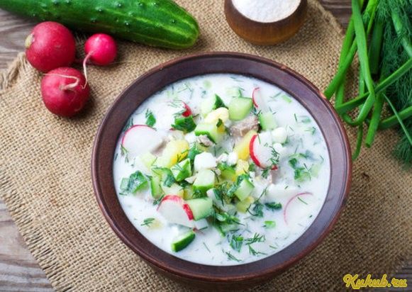 окрошка, кефире окрошка, кефире