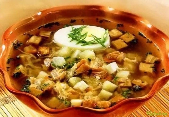 окрошка, грибами, горчицей окрошка, грибами, горчицей