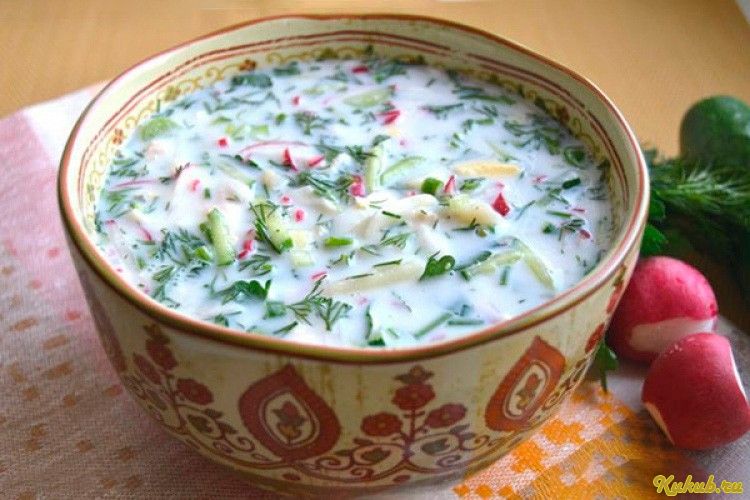 окрошка, салями окрошка, салями