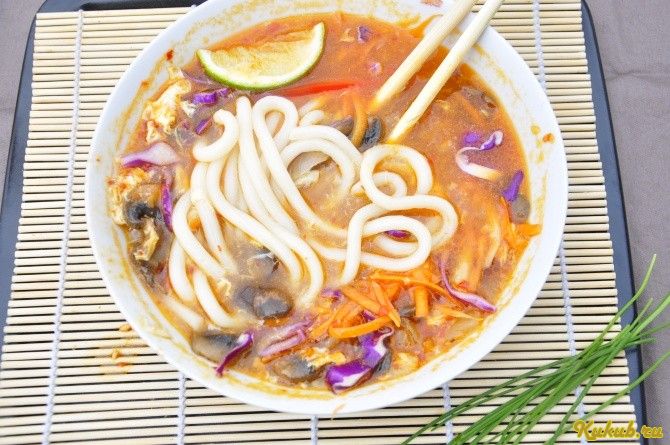 острый, лапшой, имбирем, лапша