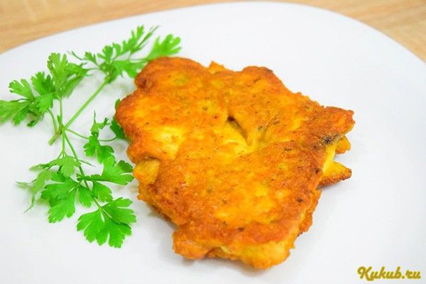 отбивные, курицы, сыром