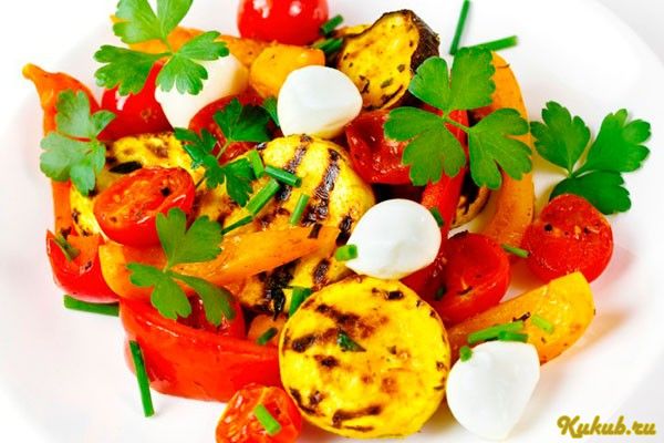 овощи, гриль