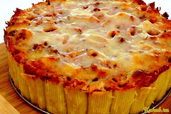 паста-пирог, мясным паста-пирог, мясным