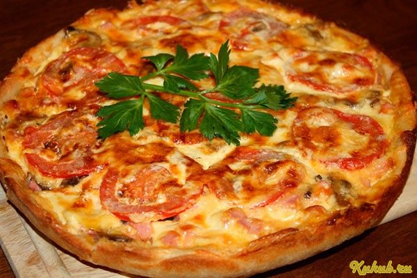 пицца, мультиварке