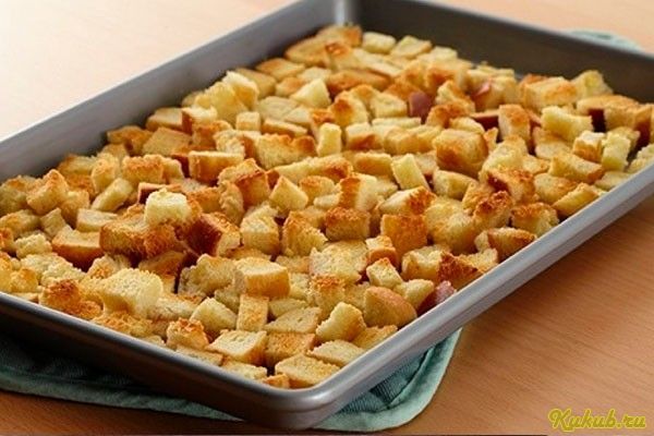 пикантные, сухарики, базиликом