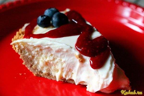 пирог, творожным, кремом, творог