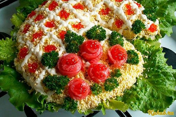 прекрасный, салат, праздник