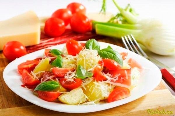 несложный, салат, картофеля несложный, салат, картофеля