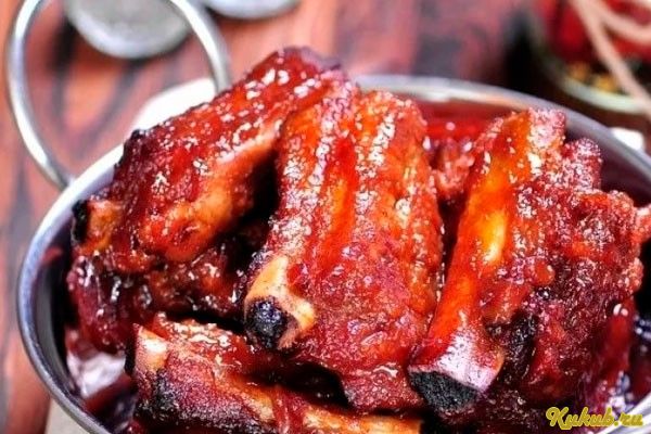 ребрышки, свиные, сладком, маринад
