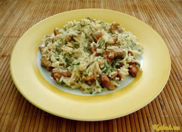 ризотто, лисичками ризотто, лисичками