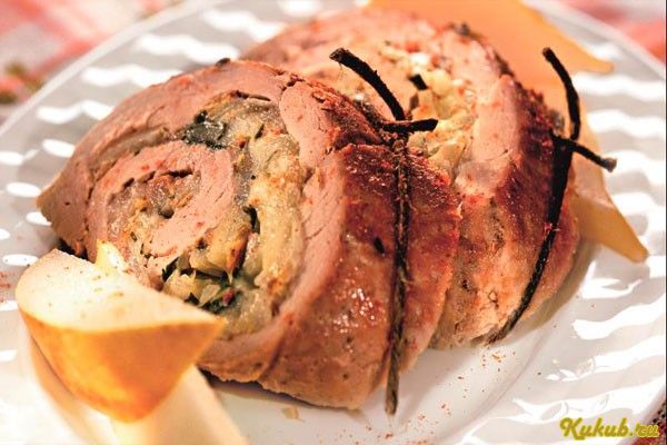 рулеты, свинины, сыром, свинина