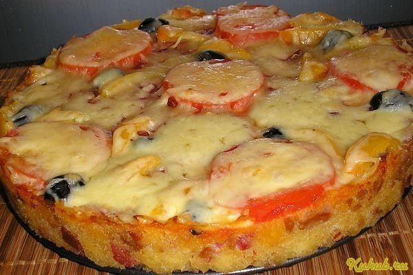 русская, пицца-бутерброд