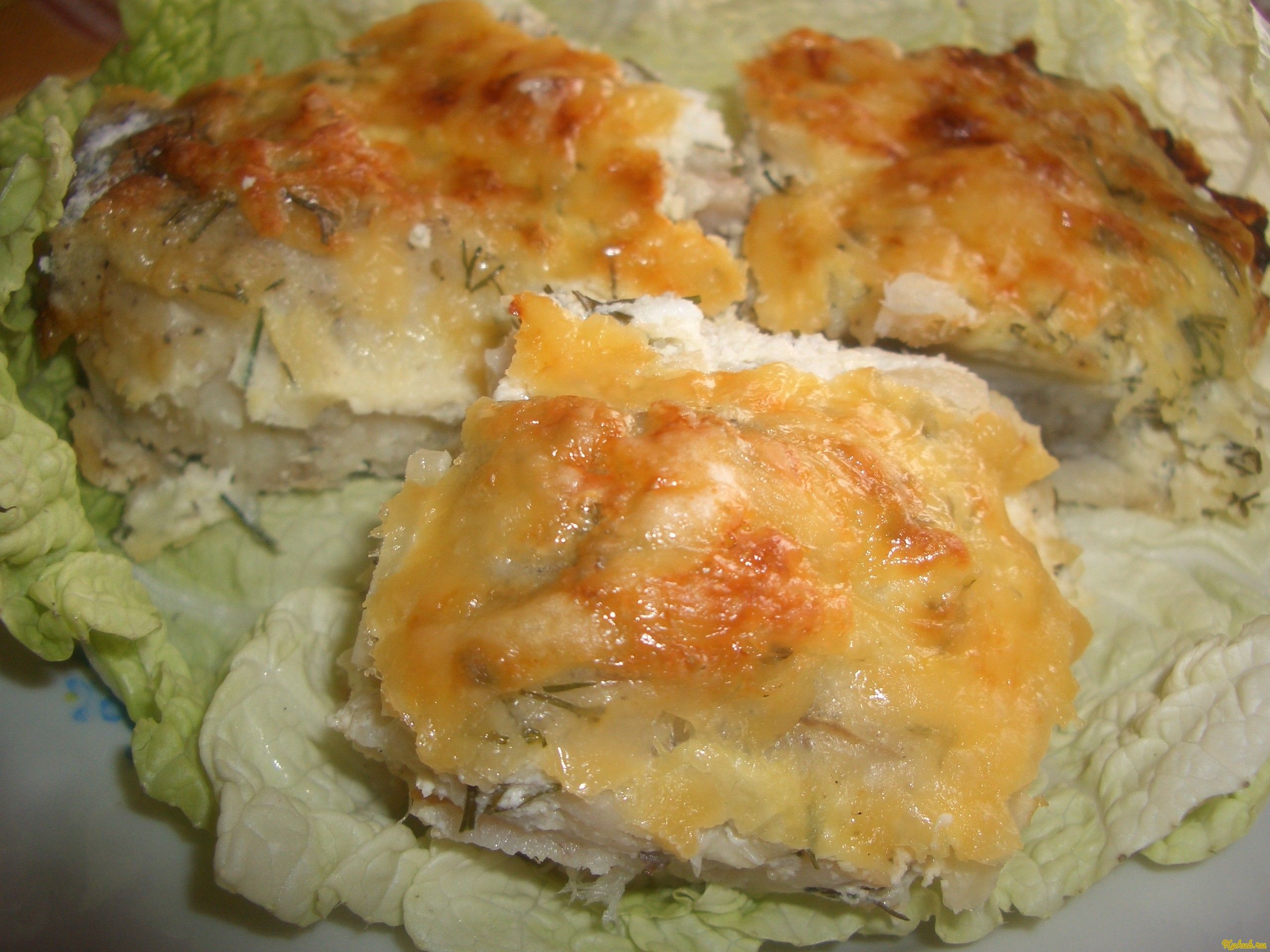 рыба, сыром