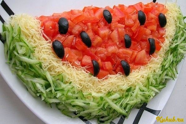 салат, арбуз