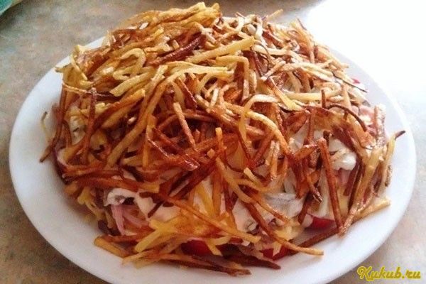 салат, блондинка