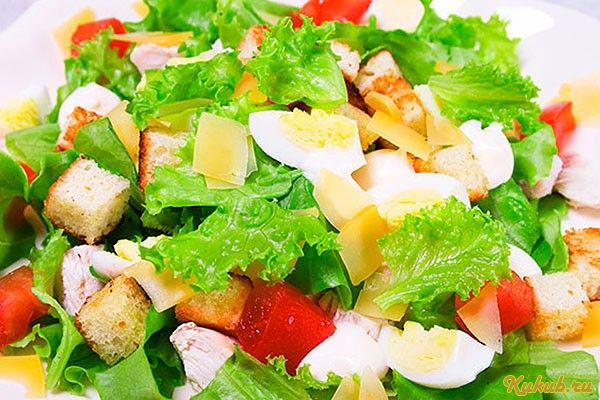 салат, цезарь, классический салат, цезарь, классический