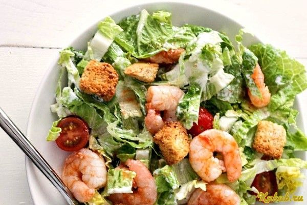 салат, цезарь, медовым, маринад