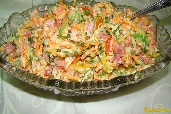 салат, цветик-семицветик, морковью