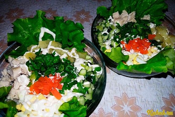 салат, домашняя, сказка, лапша