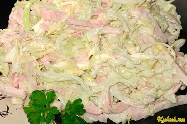 салат, гомельчанка, колбасой, капуста салат, гомельчанка, колбасой, капуста
