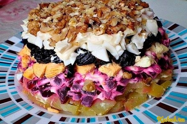 салат, графский, орехами