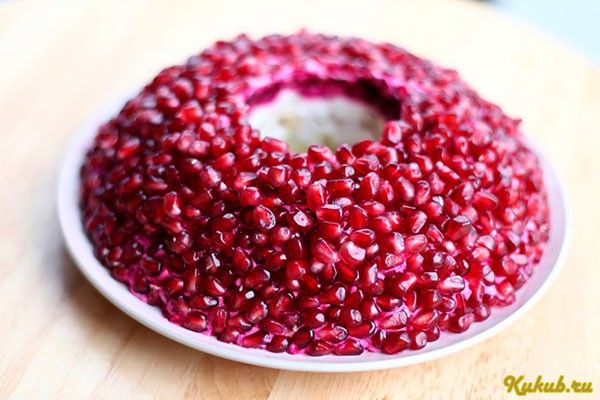 салат, гранатовый, браслет