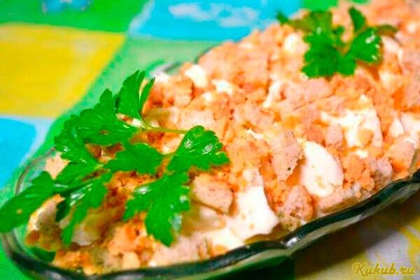 салат, искушение, копченой