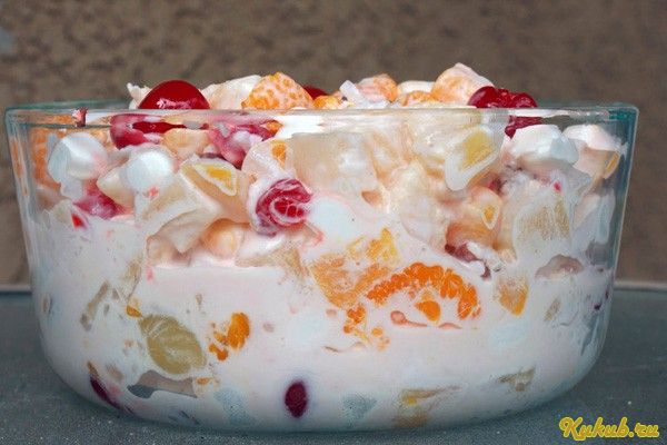 салат, ягод салат, ягод