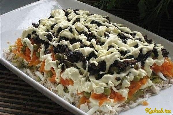 салат, копченой, курицы салат, копченой, курицы