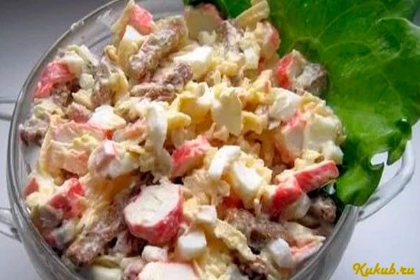 салат, копченой, курицы