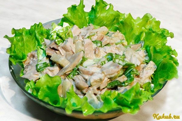 салат, курицы, грибами салат, курицы, грибами